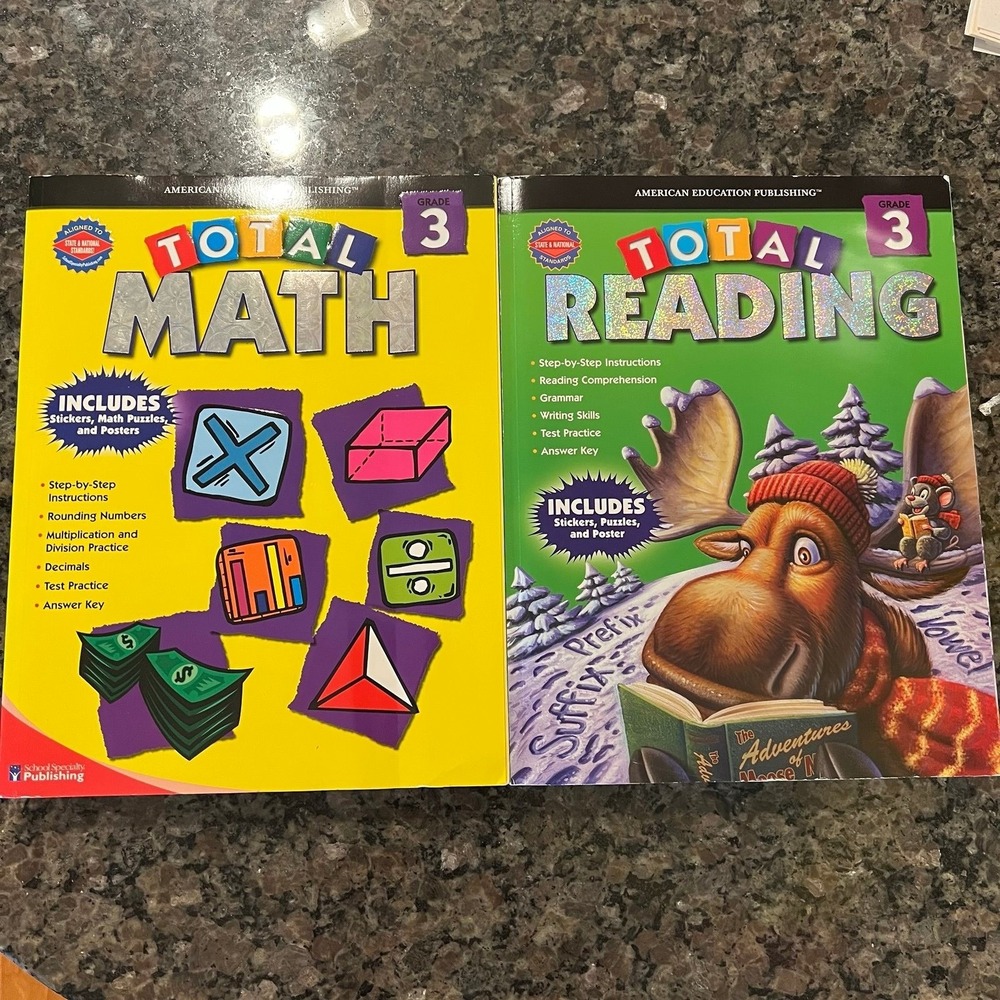 Level 3 Math and Reading Workbooks (x-124)